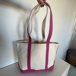 L.L. Bean Boat & Tote Bag - Medium Open Top With Long Handles in Pink